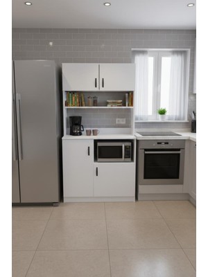 Haus Modüler Mocha 1 Erzak,kiler,mutfak Dolabı Çok Amaçlı Dolap