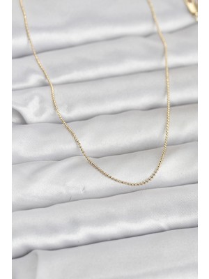 TeknoKapsül cm  Ince Top Zincirli 60 cm Kadın Kolye
