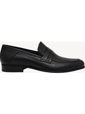 Ysf Erkek Siyah Klasik Loafer Ayakkabı