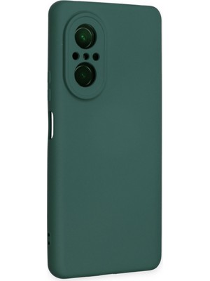 TeknoKapsül Nova 9 Se Kılıf Nano Içi Kadife Silikon - Koyu Yeşil