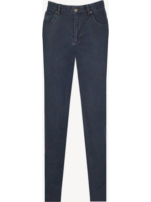 Erkek Koyu Mavi Kot Regular Fit Pantolon