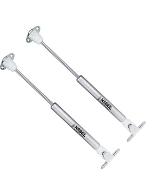 Mey İthalat BADEM10 Nobel Dolap Amortisörü Gazlı Piston Kapak Hidroliği (27 cm 100N) 2 Adet