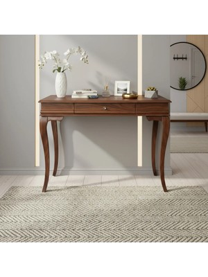 Roys Ahşap 90 cm Masif Rustik Ceviz Dresuar