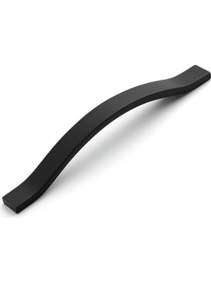 Mey İthalat Sümbül Siyah Metal Mobilya Kulpu 224 mm Modern Mutfak Dolabı Çekmece Kolu Gardırop Kapak Kulpları