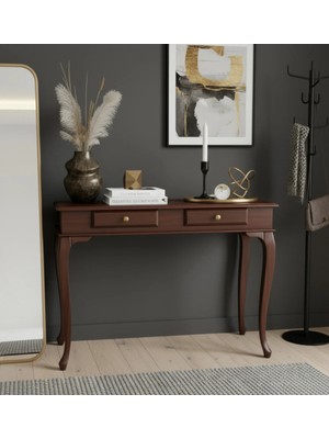 Roys Ahşap 130 cm Masif Lükens Ceviz Dresuar
