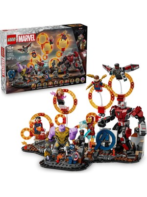 Mey İthalat LEGO | Marvel Avengers: Endgame Son Savaş 76323, 10 Yaş ve Üzeri Kız ve Erkek Çocukları Için Kaptan Amerika ve Iron Man Dahil 9 Süper Kahraman Minifigürü Içeren Yaratıcı Oyuncak Yapım Seti (621 Parça)