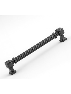 Mey İthalat Talas 224 mm Çizgili Füme Metal Kulp Mobilya Çekmece Mutfak Dolabı Dolap Kulpları Kulb 22.4 cm