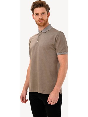 Erkek Vizon Polo Yaka Tshirt