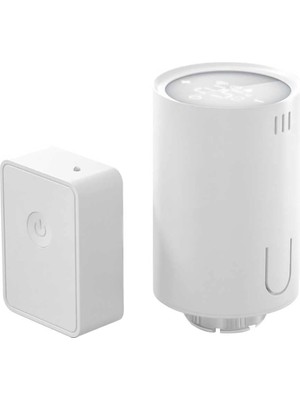 Mey İthalat Meross Akıllı Termostat Vanası ve Hub, Homekit Uyumlu Akıllı Radyatör Vanası, Wlan Akıllı Termostat, Uzaktan Kontrol, Siri Alexa Google Assistant Uyumlu, 6 Adaptör, Beyaz