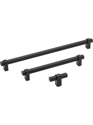 Mey İthalat System 9223 Çizgili Modern Kulp Siyah Renk 128 mm Çok Renkli