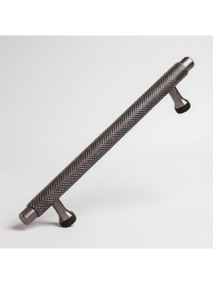 Mey İthalat Martin Füme Metal Kulp 128 mm Mobilya Çekmece Mutfak Dolabı Dolap Modern Kapak Kulpları Grip Desen