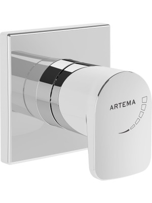 Mey İthalat Artema Root Square A42729 Ankastre Stop Valf, Sıva Üstü, Krom