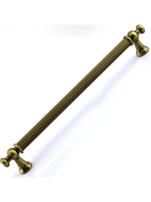 Mey İthalat Selçuklu Antik Sarı Metal Kulp 224 mm Mobilya Çekmece Mutfak Dolabı Dolap Kapak Kulpları Kulb Kulpu