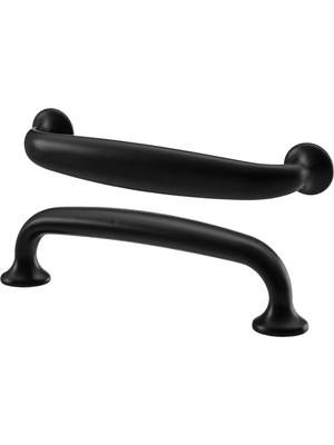 Mey İthalat Ikea Eneryda 112 mm Siyah Mobilya Kulpu, 2 Adet, Vidalar Dahildir