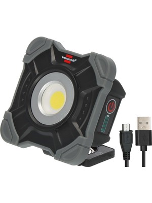 Mey İthalat Brennenstuhl Şarj Edilebilir LED Çalışma Lambası Sh 1000 Ma (1000LM, IP54, Mıknatıslı ve Çıtçıtlı Şarj Edilebilir LED Çalışma Lambası, Sağlam Gövde)