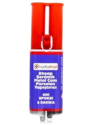 Mey İthalat Hodbehod Epoksi Yapıştırıcı 5 Dakika Metal Seramik Cam Porselen Ahşap Tamir & Dolgu 25GR