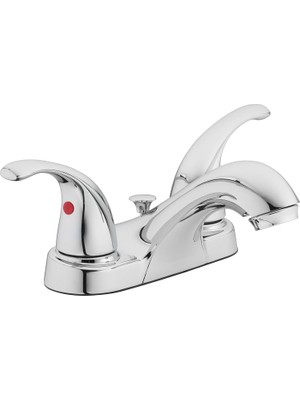 Mey İthalat Aqua Vista 15-B42WP-CH-AV Iki Saplı Banyo Lavabo Bataryası, Cilalı Krom