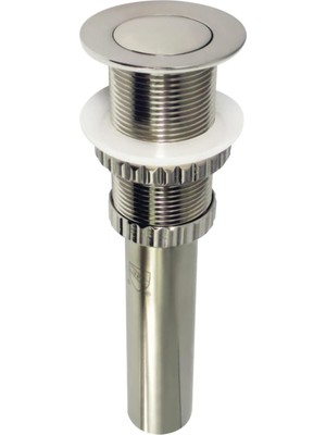 Mey İthalat Kingston Brass EV8418 Coronet Push Pop-Up Banyo Lavabo Drenajı, Taşmasız, Fırçalanmış Nikel 8,44 x 2,44 x 2,44