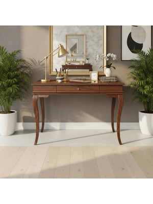 Roys Ahşap 120 cm Masif Rustik Ceviz Dresuar