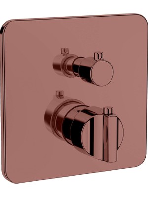Mey İthalat Artema Suit U A4267426 Ankastre Termostatik Banyo Bataryası, Sıva Üstü, V-Box, Bakır