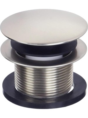 Mey İthalat Westbrass A398R-07 1-1/2 Inç Npsm Kaba Iplik Mantar Uçlu Küvet Tahliye Durdurucu, Saten Nikel