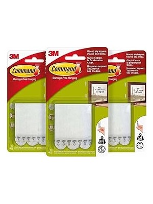 Mey İthalat Command 17201-4PK Orta Boy Cırt Cırt Bant, 3x