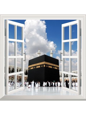 Mey İthalat Pencere Poster Duvar Kağıdı Kabe Gündüz Yapışkanlı Sticker