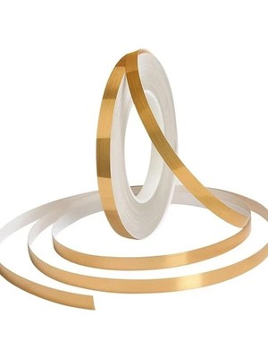 Mey İthalat Fayans Arası Yapışkanlı Folyo Derz Bandı Şerit Bant Gold 1 cm 50 Metre 1420