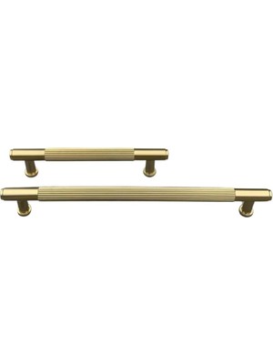 Mey İthalat System 9226 Modern Çizgili Kulp Gold Branch Renk 640 mm Çok Renkli