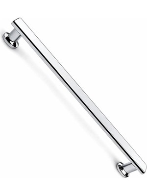 Mey İthalat Özen Düz Krom Çekmece Kulp 160 mm Modern Şık Parlak Yüzeyli Mobilya Dolap Kapak Kulp Modeli