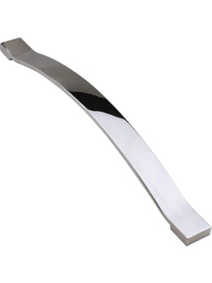 Mey İthalat BADEM10 Akasya Çekmece Mutfak Dolap Kapak Kulbu 224 mm Krom Metal Kulp