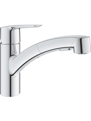 Mey İthalat Grohe Start Spiralli Eviye Bataryası | 90˚ Dönüş Açısı | Krom | 30531001