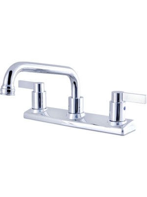 Mey İthalat Kingston Brass FB2131NDL Nuvofusion 20,32 cm Orta Set Mutfak Bataryası, Cilalı Krom