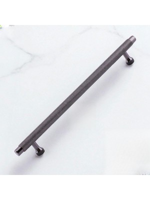 Mey İthalat Martin Füme Metal Kulp 224 mm Mobilya Çekmece Mutfak Dolabı Dolap Modern Kapak Kulpları Grip Desen