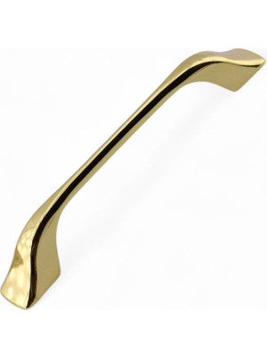 Mey İthalat Ovit Metal Parlak Altın Gold Kulp 128 mm Mobilya Çekmece Mutfak Dolabı Dolap Kapak Kulpları Kulb