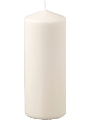 Hobiurun Blok mum, natürel, 70 saat, 19 cm