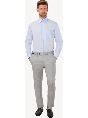 Erkek Taş Regular Fit Keten Spor Pantolon