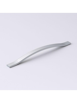 Mey İthalat Sümbül 320 mm Düz Krom Gümüş Kulp Metal Mobilya Çekmece Dolap Kapak Kulpu Modern Mutfak Kulpları