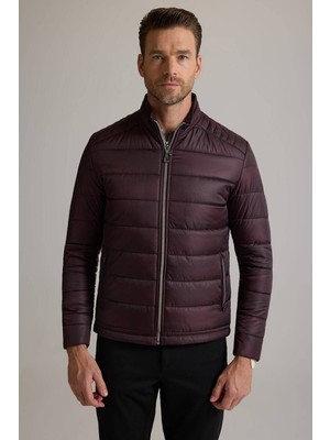 Erkek Bordo Regular Fit Kaban
