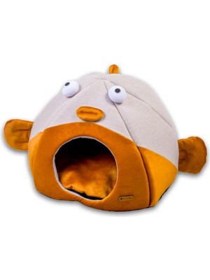Mey İthalat Tigres Puffy Serisi Kedi Yatağı (Balon Balığı)