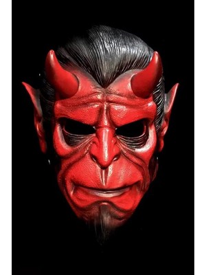 Mey İthalat Beysüs Halloween Maske Hellboy Kırmızı Boynozlu