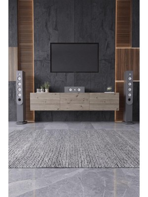 Haus Modüler Best Duvara Monte Tv Ünitesi - Tv Sehpası Düşer Kapaklı Tv Ünitesi Televizyon Sehpası-Meşe