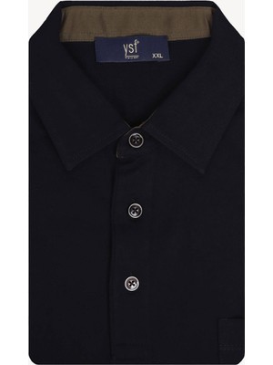 Erkek Siyah Regular Fit Cotton Polo Yaka Tshirt
