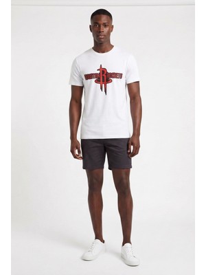 Usa Future Gen H.rockets Beyaz Dar Kalıp Erkek T-Shirt 141713