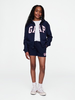 Gap Kız Çocuk Lacivert Gap Logo Havlu Kumaş Pull-On Şort