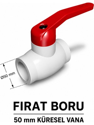 Fırat 50 mm Pprc Küresel Vana