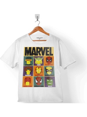 Kendim Seçtim Spıderman Iron Man Thor Hulk Deadpool Çocuk Tişört