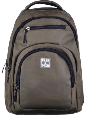 Mey İthalat Bear&deer Fibro Unisex Çocuk Sırt Çantası Haki Standart