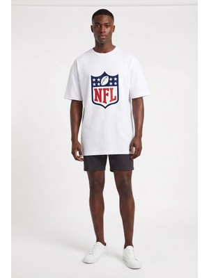 Usa Basketball Nfl B. Beyaz Oversize Erkek T-Shirt 141924