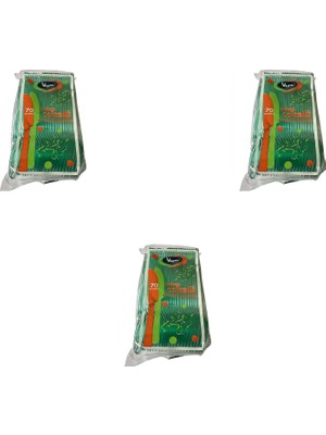 Omeyva Plastik Şeffaf Yeşil Sup Kaşık - Tatlı Dondurma Kaşığı - 12.5 Cm. - 50 Adetlik 3 Paket